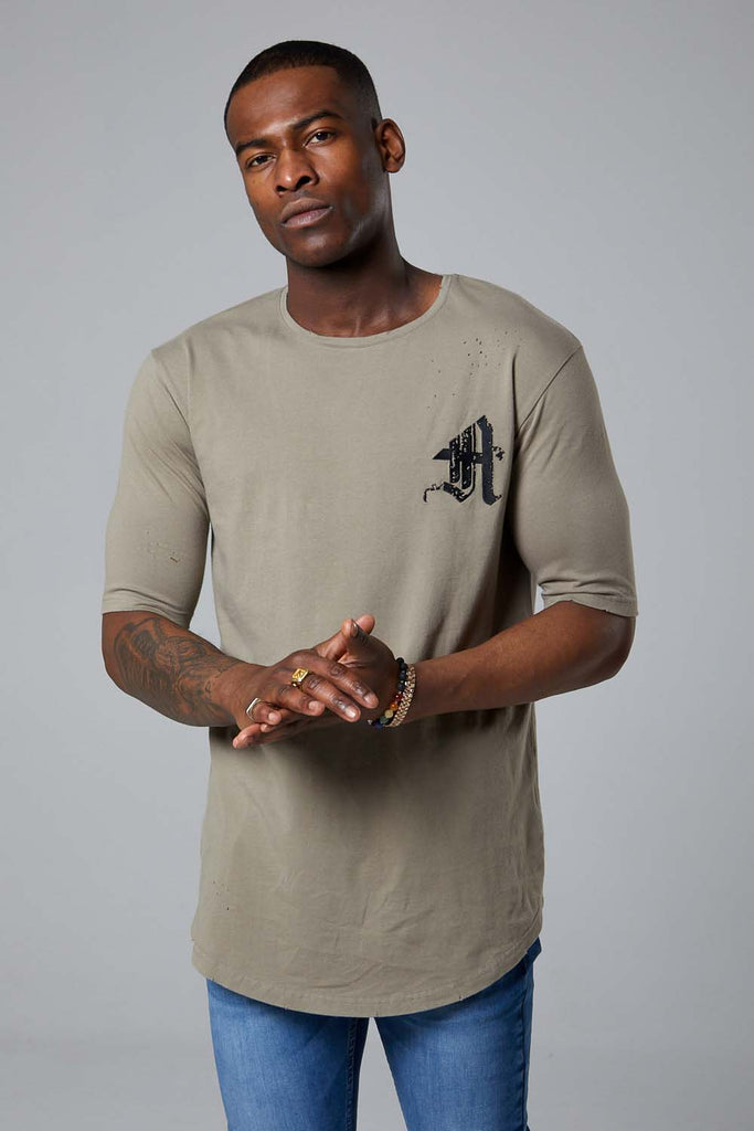 Ashes Varsity S/S tee-Khaki green